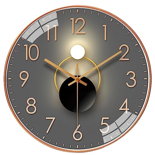 JFNHUTL Crystal Glass Quartz Wall Clock Light Geometry Silent Movement Living Room Bedroom Decoration steampunk buy now online