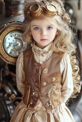 DIY 5D Adults and Beginners Diamond Painting Full Drill Kits Cute Steampunk Girl Pictures Rhinestone Crystal Cross Stitch Diamond Art Perfect For Gift and Home Wall Decor Round Drill 115x195cm AD1211 steampunk buy now online