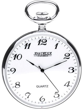 I LUV LTD Open Faced Pocket Watch Sterling Silver - Quartz Movement - Gift steampunk buy now online