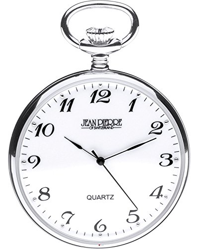 I LUV LTD Open Faced Pocket Watch Sterling Silver - Quartz Movement - Gift steampunk buy now online