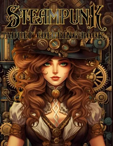 STEAMPUNK COLORING BOOK FOR ADULTS:: 50 Beautiful Coloring Page Filled With Victorian Aesthetics, Gadgets, And Many More For Adults For Relaxation And Stress Relief steampunk buy now online