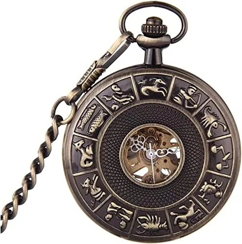 LIIAV Vintage Pocket Watch Numerals Scale Quartz Pocket Watches with Chain Christmas Graduation Birthday Gifts Fathers Day steampunk buy now online