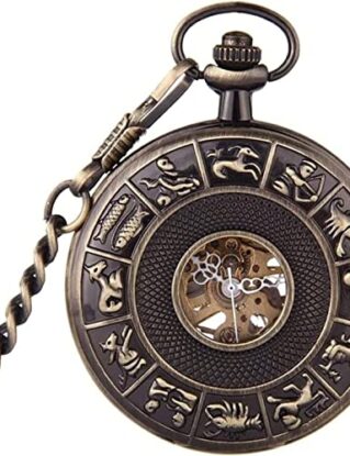 LIIAV Vintage Pocket Watch Numerals Scale Quartz Pocket Watches with Chain Christmas Graduation Birthday Gifts Fathers Day steampunk buy now online