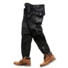 Black Motorcycle Genuine Leather Trousers Autumn Men Plus Size Sheepskin Slim Fit Pants steampunk buy now online