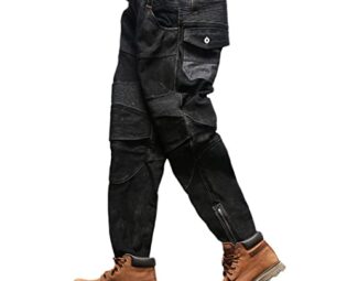 Black Motorcycle Genuine Leather Trousers Autumn Men Plus Size Sheepskin Slim Fit Pants steampunk buy now online
