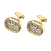 Fashion Movement Tourbillon Cufflinks for Mens Mechanical Watch Steampunk Gear Cuff Links (Color : Gold, Size : As Shown) steampunk buy now online
