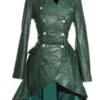 Valentina Green Ladies Women's Military Style Double Breasted Knee Length Designer Steampunk Real Soft Washed Lambskin Leather Fashion Corset Flare Coat Tailcoat (20) steampunk buy now online Valentina Green Ladies Women's Military Style Double Breasted Knee Length Designer Steampunk Real Soft Washed Lambskin Leather Fashion Corset Flare Coat Tailcoat (20) steampunk buy now online