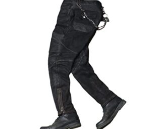 Men Motorcycle Plus Size Sheepskin Autumn Slim Fit Pants Black Genuine Leather Trouser steampunk buy now online