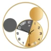 JFNHUTL Gold Round Wall Clock Without Punch Wall Clock Sapphire Crystal Decoration steampunk buy now online