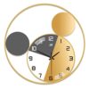 JFNHUTL Gold Round Wall Clock Without Punch Wall Clock Sapphire Crystal Decoration steampunk buy now online