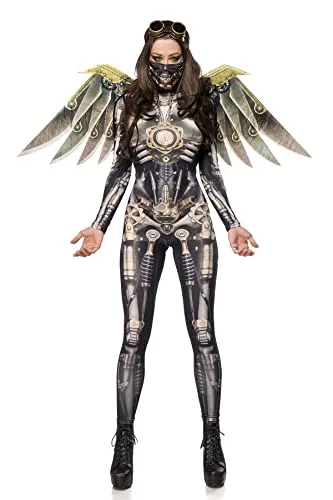 Mask Paradise Clockpunk Aviator (Complete Set) L, Grey/Black steampunk buy now online