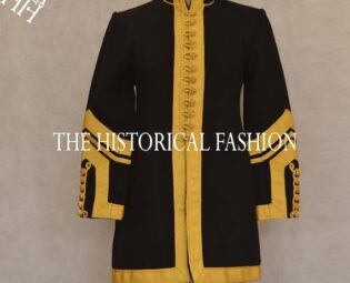 New Women Paco Rabanne Jacket, Hussar Paris Fashion Jacket, Women Hussar Jacket, Rabanne Jacket Black Wool Women Jacket by TheHistoricalFashion steampunk buy now online