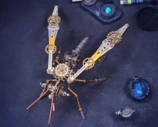 Steampunk Mechanical Insect Mosquito 3D Metal DIY Assembly Puzzle Steampunk Insect Unique Mechanical Christmas Gift For Him by MarsDecor steampunk buy now online