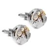 TONZN 1 Pair of Cufflinks Steampunk Vintage Watch Movement Cufflinks Cuff Links Wedding Groom Men's Gift (Color : A, Size : One Size) (A One Size) (A One Size) steampunk buy now online