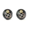 AVLUZ Steampunk Watch Movement Cufflinks, Mens Shirt Classic Cuff Links Unique Business Wedding Gifts steampunk buy now online