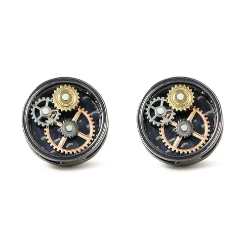 AVLUZ Steampunk Watch Movement Cufflinks, Mens Shirt Classic Cuff Links Unique Business Wedding Gifts steampunk buy now online