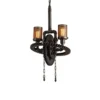 IXWQ Traditional E27*2/4 Industry Vintage Loft Water Pipe Chandelier Metal Gear Hanging Ceiling Light Lamp Retro Steampunk Wrought Iron Pendant Light For Bar Cafe Restaurant Living Room Fixtures (Siz steampunk buy now online