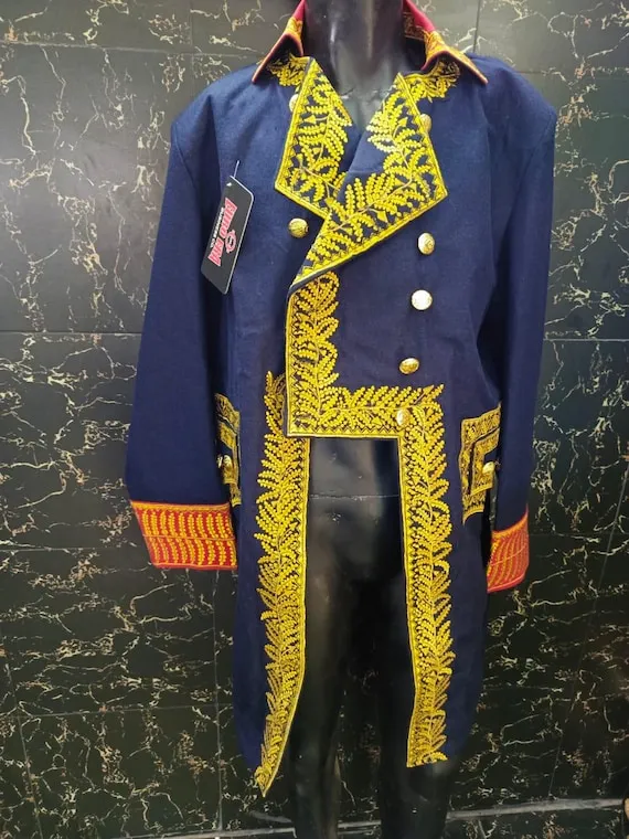 Napoleonic General Officer Wool Frock Coat: 1st Empire Military Tailcoat by EuroEraUSM steampunk buy now online