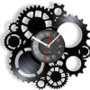 Wall Clock Silent Steampunk Gear Wheel Home Bar Art Craft Mechanical Gear Cogs Old Factory Retro Album Clock Watch steampunk buy now online