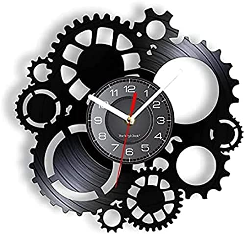 Wall Clock Silent Steampunk Gear Wheel Home Bar Art Craft Mechanical Gear Cogs Old Factory Retro Album Clock Watch steampunk buy now online