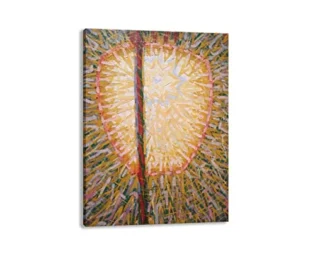 QSX Giacomo Balla Futurism Canvas Prints Famous Oil Painting Street Light 2 Wall Art on Canvas for Home Decor 70x90cm Wrapped Canvas steampunk buy now online