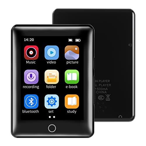 RIJAHO 64GB MP3 Player with Bluetooth 5.0 Portable High Fidelity Lossless Sound MP3 Music Player and FM Radio Recorder E-Book Built-in Speaker3.0 inch Screen Maximum Support 128GB (Black) steampunk buy now online