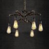 LED Modern Chandelier Lamp, Pendant Lights 4 Lights Pendant Light V intage Industrial V-intage Iron Metal Pipe Pendant Light Steampunk Hanging Lamp Chandelier Lighting Crystals steampunk buy now online