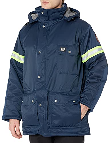 Helly Hansen Workwear Men's Thompson Reflective Parka Jacket, Navy, 5X-Large steampunk buy now online