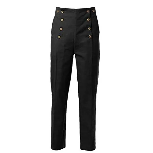 GRACEART Steampunk Victorian Gothic Punk Vampire Men's Trouser Cosplay Costume (XL, Black) steampunk buy now online