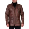 SXBYIAEG Men's Long Winter Leather Coat steampunk buy now online