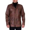 SXBYIAEG Men's Long Winter Leather Coat steampunk buy now online