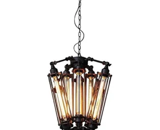 Chandeliers SCH Pendant Lights Black Industrial LOFT Steampunk Steel Ceiling Light Industrial Decorative Light With 8 lights steampunk buy now online