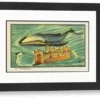 Media Storehouse Futuristic Whale Bus Framed Print: A Whale Transport Concept - Modern Frame 22"x18" (58x48cm) (572168) steampunk buy now online