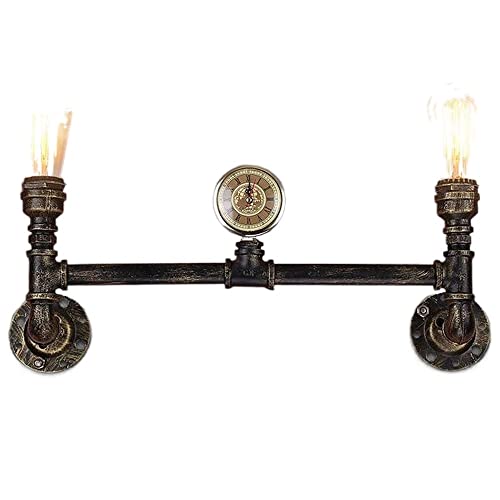 YONG - FR Wall Lamps, 2 Lights Classic Nostalgic Restaurant Iron Metal Wall Light Retro Bar Decoration Wall Lamp Steampunk E-dison Personality Studio Industry Wall Sconce Modern Chandeliers steampunk buy now online