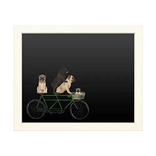 Trademark Fine Art Pug Tandem by Fab Funky, 16x20 Chalk Board, Multiple Colors steampunk buy now online