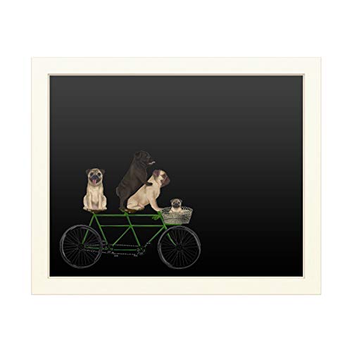 Trademark Fine Art Pug Tandem by Fab Funky, 16x20 Chalk Board, Multiple Colors steampunk buy now online