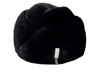 Mkjuuior Women Warm Hat for Winter Ladies Good Plush Hat Black steampunk buy now online