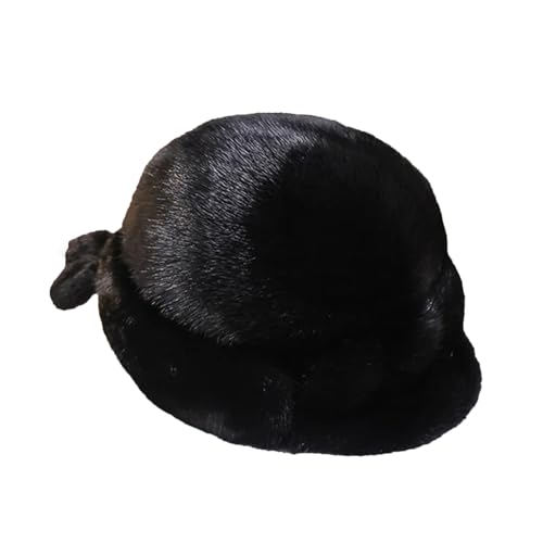 Mkjuuior Winter Plush Hat Women Outdoor Winter Hat Earmuff Ski Cap Winter Hat Black steampunk buy now online