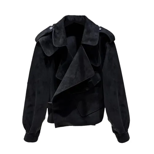 Women's Sheepskin Leather Blouse Coat - Spring & Autumn Casual Jacket In Genuine Soft Leather C1114 L steampunk buy now online