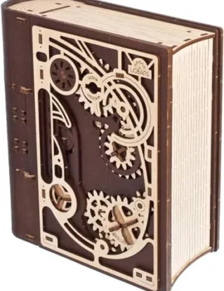 UGEARS Wooden Model Kits For Adults to Build - Book of Secrets 3D Wooden Puzzles for Adults with Steampunk Combination Lock – DIY Mechanical Puzzle Books – Medium Difficulty 263 Pcs steampunk buy now online