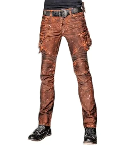 Haitpant Men's Motorcycle Pants Retro Motorcycle Denim Protective Riding Moto Riding Jeans steampunk buy now online
