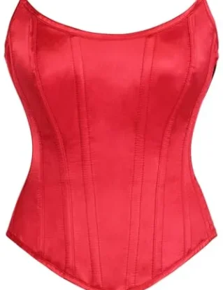 Daisy corsets Womens Daisy Corsets Womens Red Satin Steel Boned Overbust Corset Waist Cincher Bustier Top & Plus Size, Red, XL steampunk buy now online
