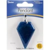 Darice Pendant 56mmX40mm 1/Pkg-Diamond Blue Agate Stone steampunk buy now online