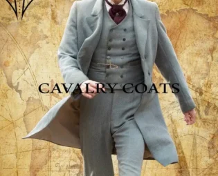 Grey Wool 18th Century Military Frock Coat - Custom Fit by CavalryCoats steampunk buy now online